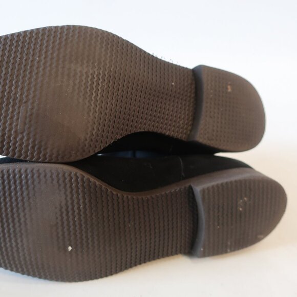 Womens Sutor Mantellassi Black Suede Flat Heel Pull-On Booties 40 US/10 - Picture 11 of 16